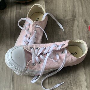 Converse Pink All Star Sneakers with White Laces